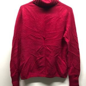Celeste - Cashmere Turtleneck in Red XL